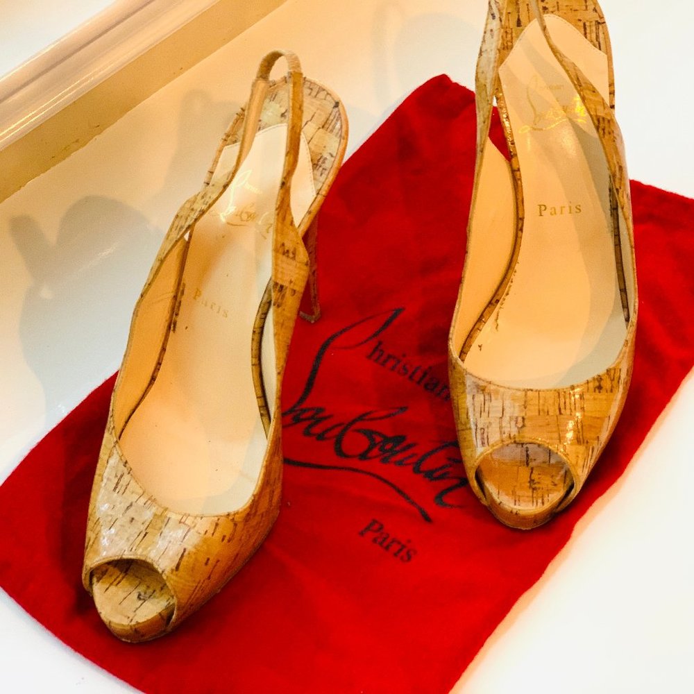 Christian Louboutin Cork Heeled pumps